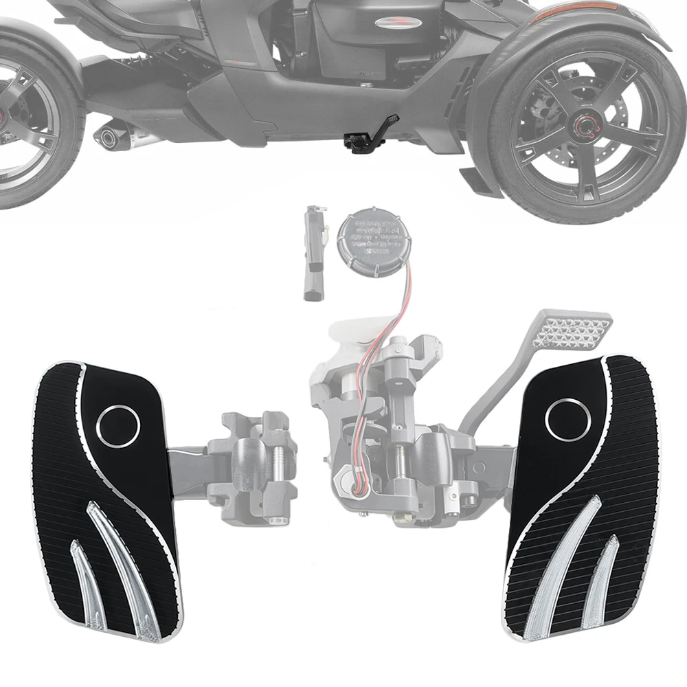 

ATV Footrests Floorboards for CanAm Ryker 600 900 Ryker 900 Rally Edition 2019-2021 Ryker 600 900 Ace 900 Sport Ace 2022-2024