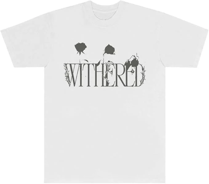 D4vd Withered Logo T-Shirts 2025 Tour Merch Tee Women Men Fashion Hiphop Streetwear Crewneck Short Sleeve Top