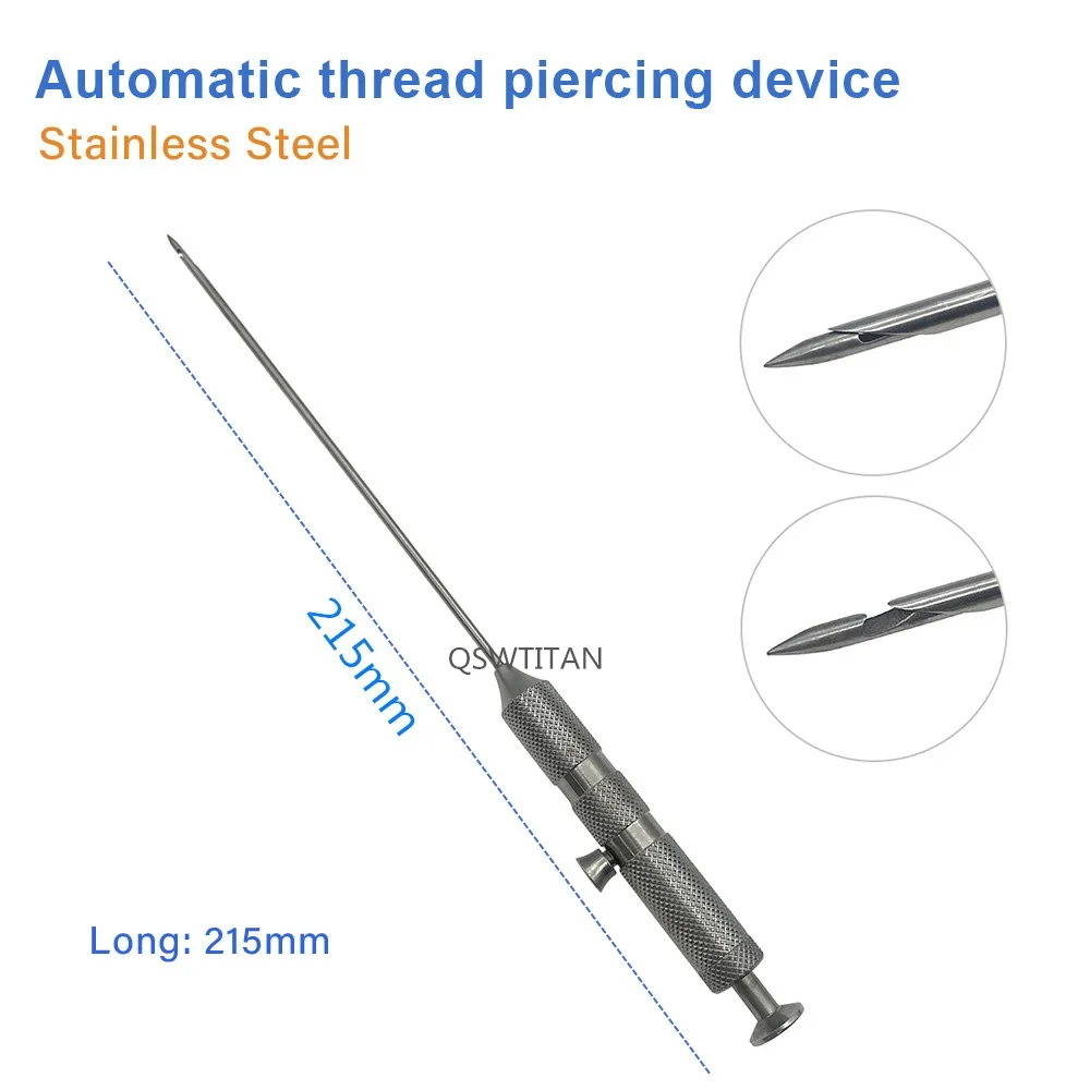 Stainless Steel Laparoscopic Forceps Closure and Hernia Suture Retriever Suture Needle Instruments Reuseable