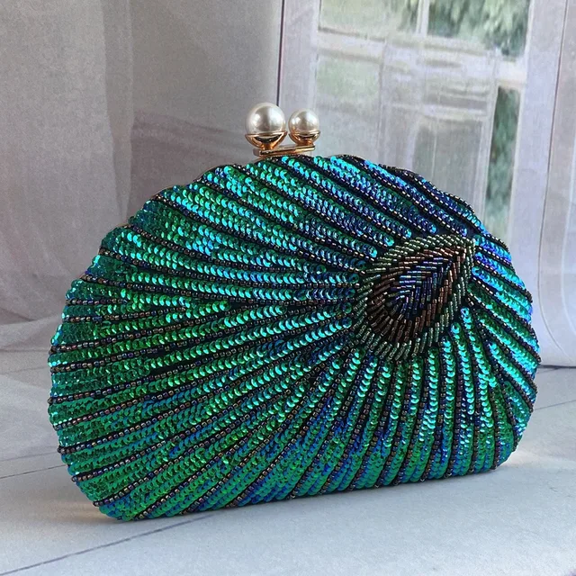 Retro chiński styl ciężki rzemiosło haftowana koralikami torba wieczorowa przenośna torba obiadowa Cheongsam Clutch idealne dopasowanie