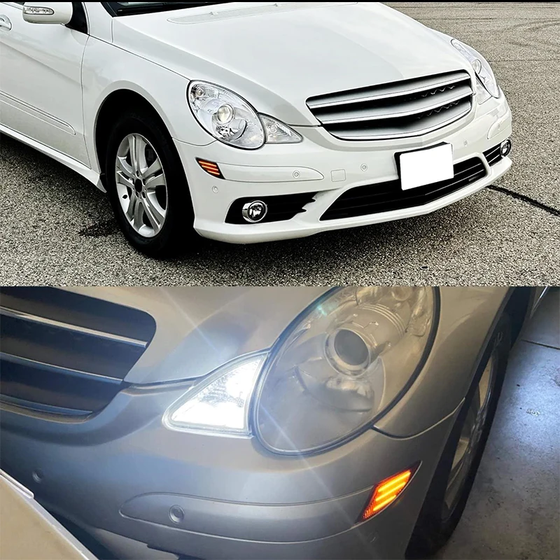 2X LED المصد الأمامي الجانب ماركر بدوره مصباح إشارة لمرسيدس بنز R-Class W251 R320 R350 R500 R63 AMG 2006-2010