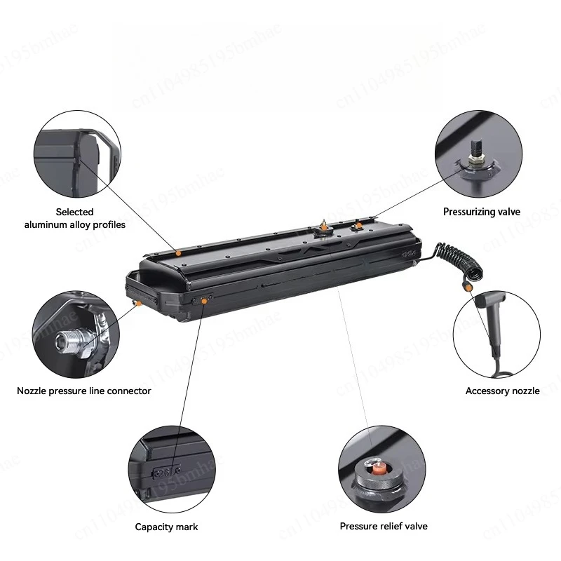 Large-capacity leak-proof camping water tank, suitable for external installation of 4x4 off-road vehicles/trucks/SUVs