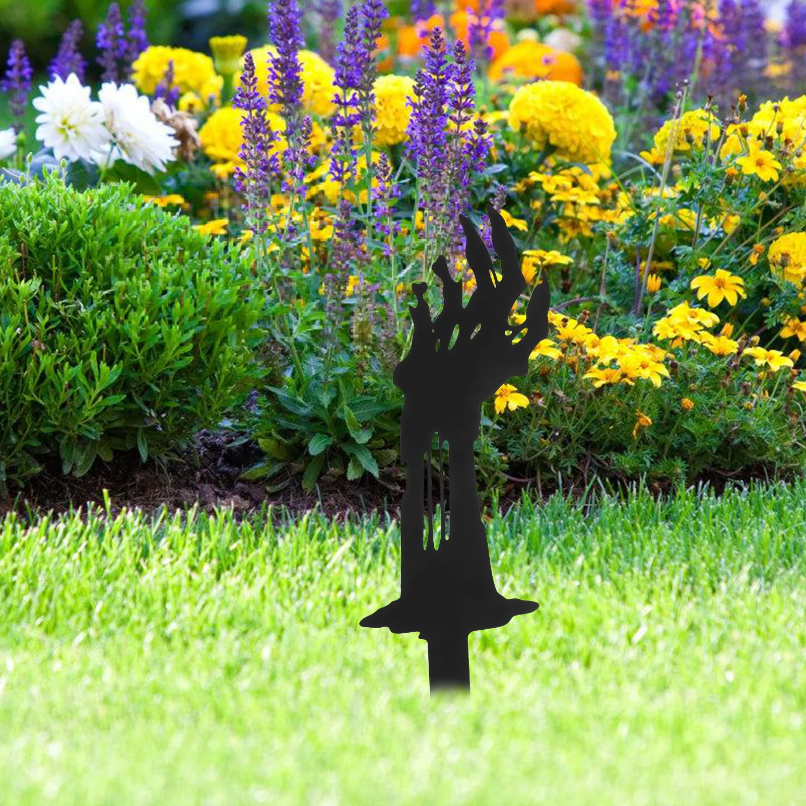 ديكور حصة يدوية للحديقة، زخرفة ساحة معدنية خارجية لدرابزين السياج، ديكور فني لحديقة الهالوين، متين