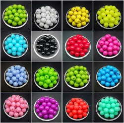 Wholesale 6 /8 /10 /12mm Acrylic Round Pearl Spacer Loose Beads For Jewelry Making DIY