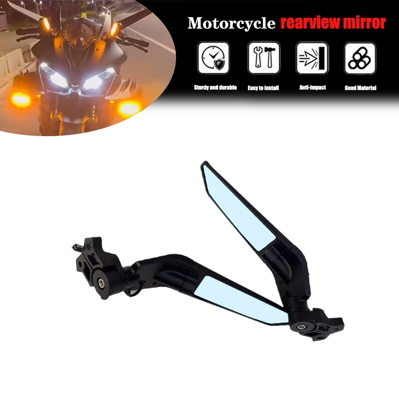 

SRK800RR SRK600RS Motorcycle Rearview Rear View Side Mirrors With LED Turn Signal Light For QJMOTOR SRK800RR SRK600RS QJ800