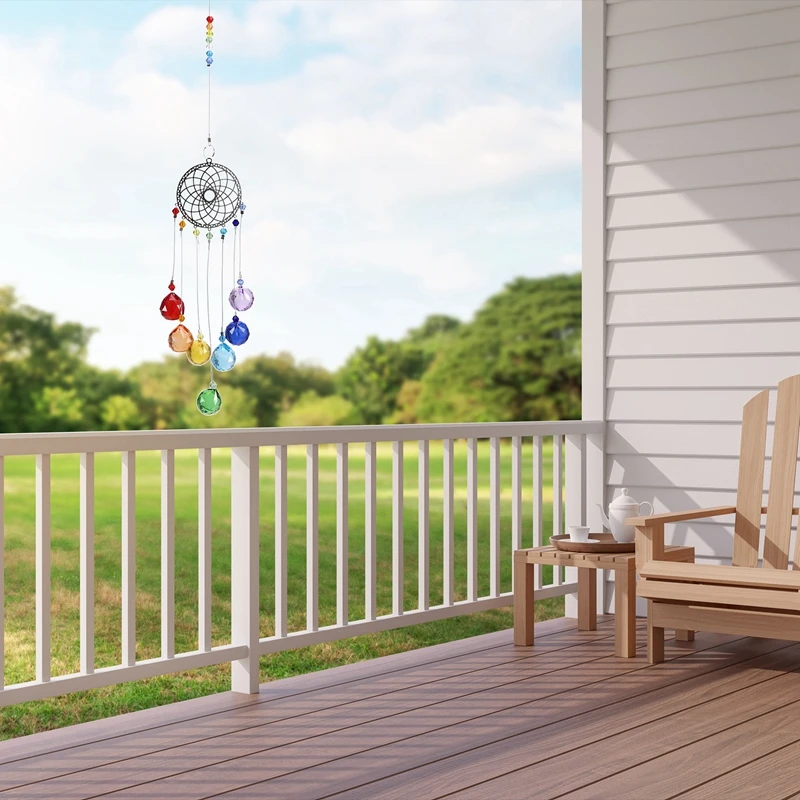 LICE-Crystals Rainbow Maker Suncatcher оконное подвесное украшение садовое украшение «Ловец солнца» кулон чакра бусины