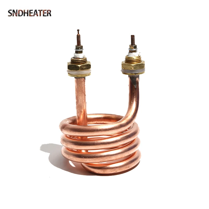 SNDHEATER M16 Thread Electric Resistance Water Distillation Element 220V/380V 2.5KW/3KW/4.5KW Circular Copper Heated Heater 80mm