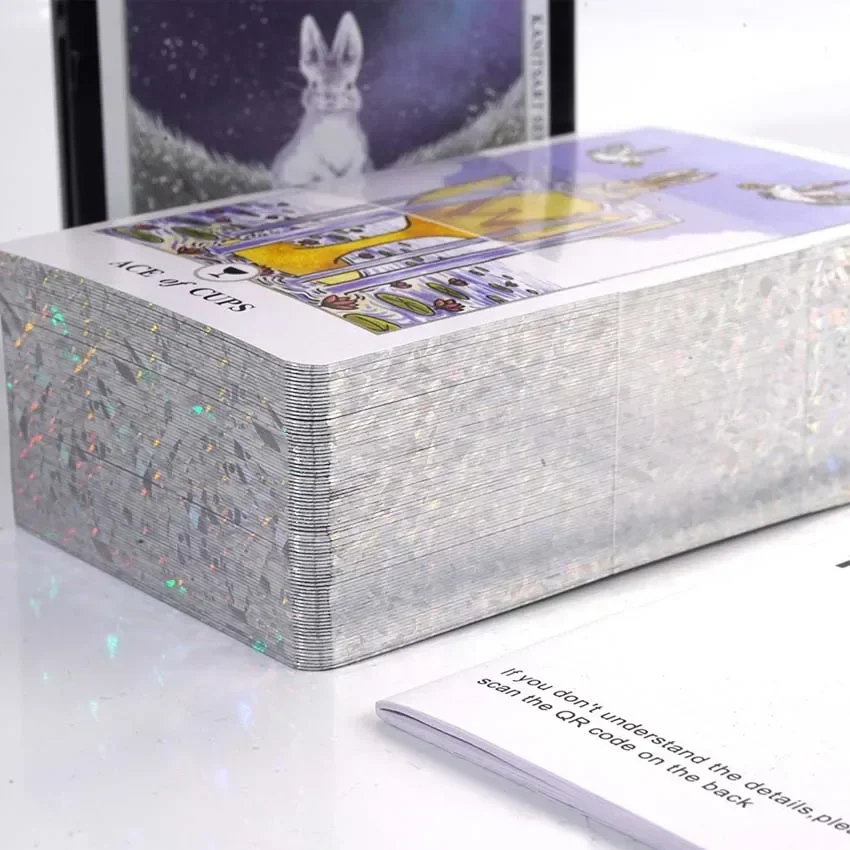 Lunalapin Rabbit Tarot Iron Box Card Game 10.3x6 cm 78pcs