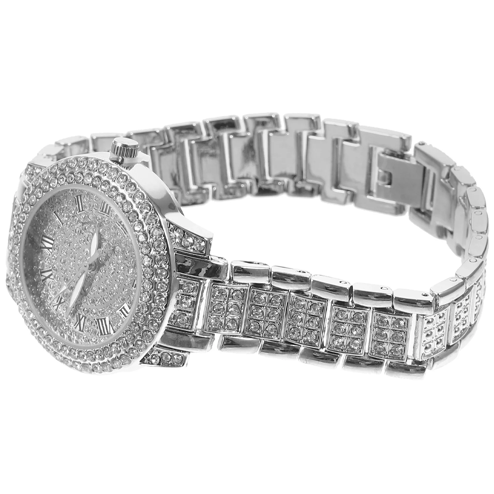 

Men Watch Wristband Portable Business Exquisite Metal Strap Adjustable Precise Movement Stylish Gift