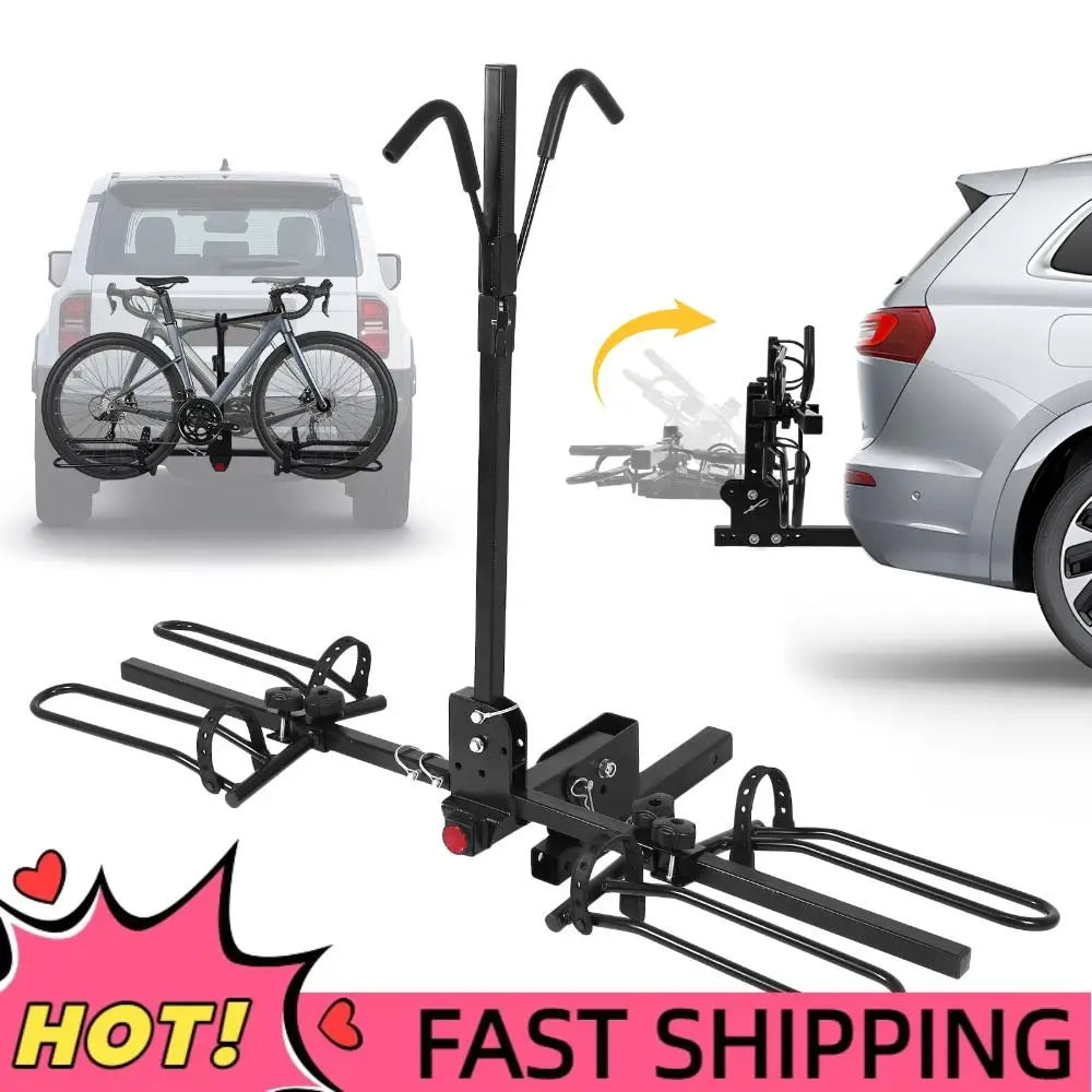 

Universal Rear Bicycle Rack Anti Tilt Adjustable Road Bike Storage Bracket Foldable Carries 2 Bikes Up To 80 Lbs