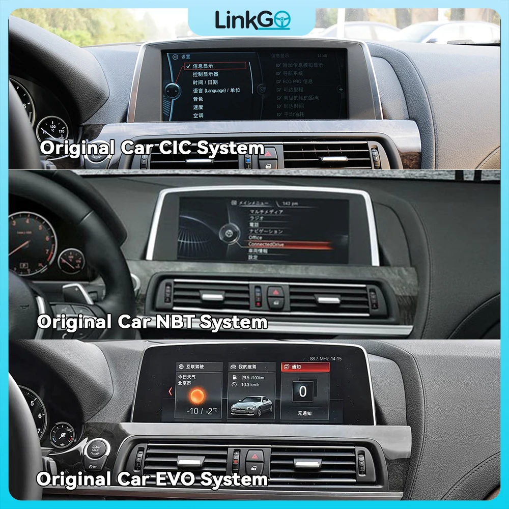 Wireless CarPlay Android Auto 12.3Inch Multimedia Touchscreen for BMW 6 Series F06 F12 F13 GPS Radio Multimedia Video Player