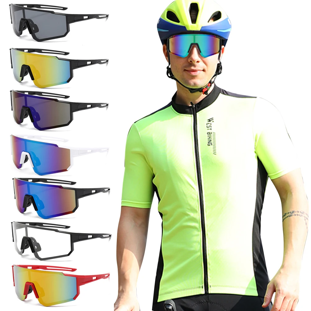 Cycling Sunglasses UV Protection MTB Bike Protection Eyewear Windproof Bicycle Glasses Lightweight Outdoor Sport Goggles