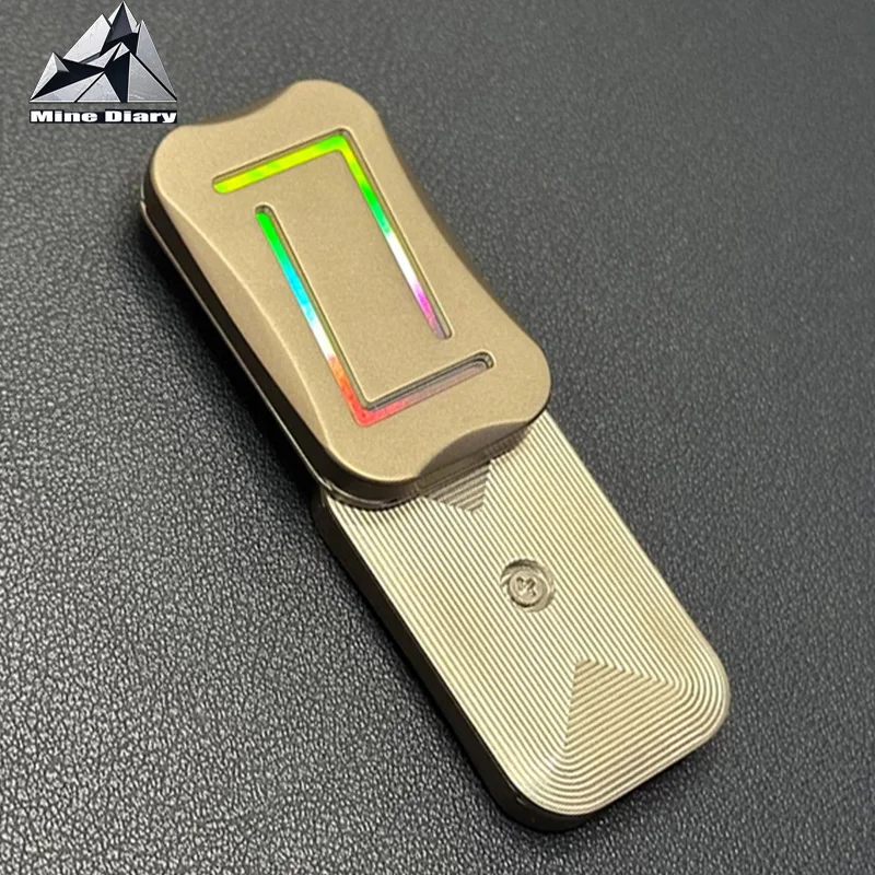 EDC Fancy Unlimited Slider Push 77 Metal Ti D7 Tuning Fork Unlimited Slider Push Cards Fidget Spinner Stress Relief Fidget Toys