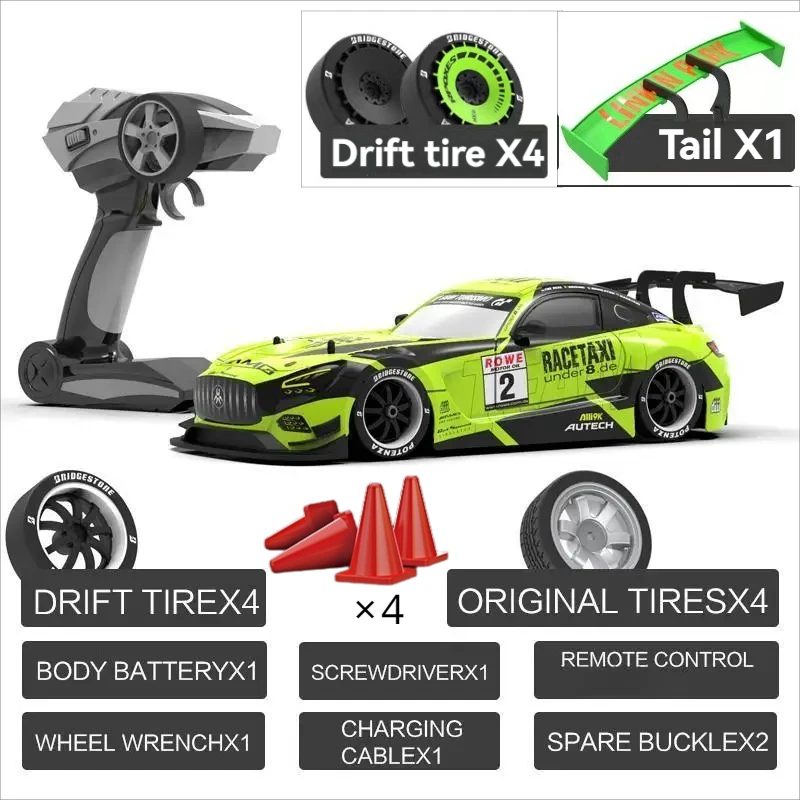 RC Cars 1:16 50km/h 2.4G Four-wheel High Speed Drive Drift Car Two Type of Tire Classic Edition Professional Racing Car for Gift