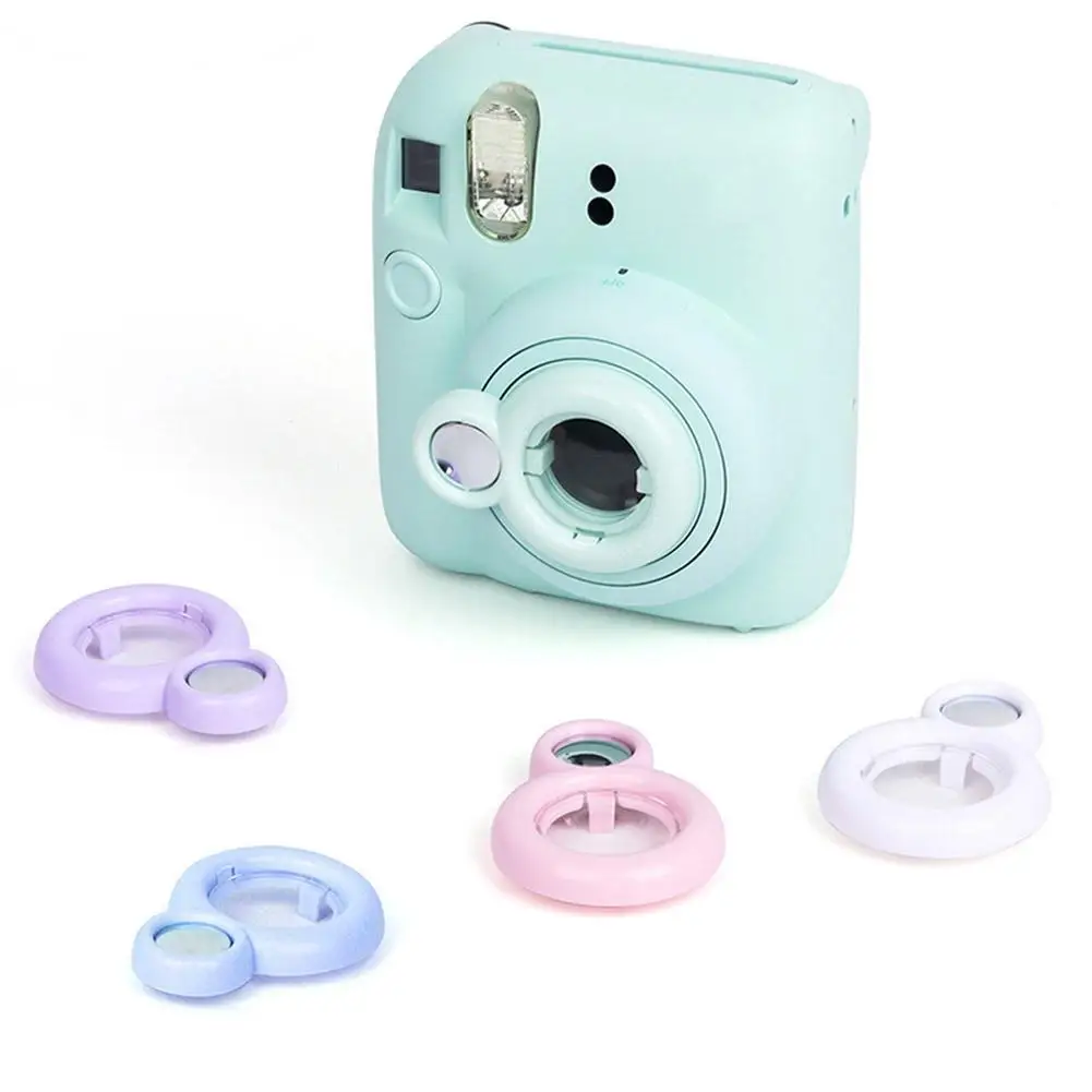 For Fujifilm Instax Mini12 Close Up Lens Colorful Camera Accessories Up Selfie Photography Lens Photography Close Mirrors C9B0