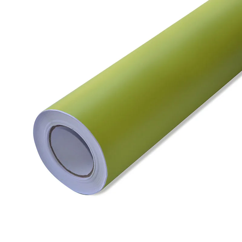 Lime Green Matte Vinyl Wrap Roll Self Adhesive Matt Car Wrapping Decal with Air Channels