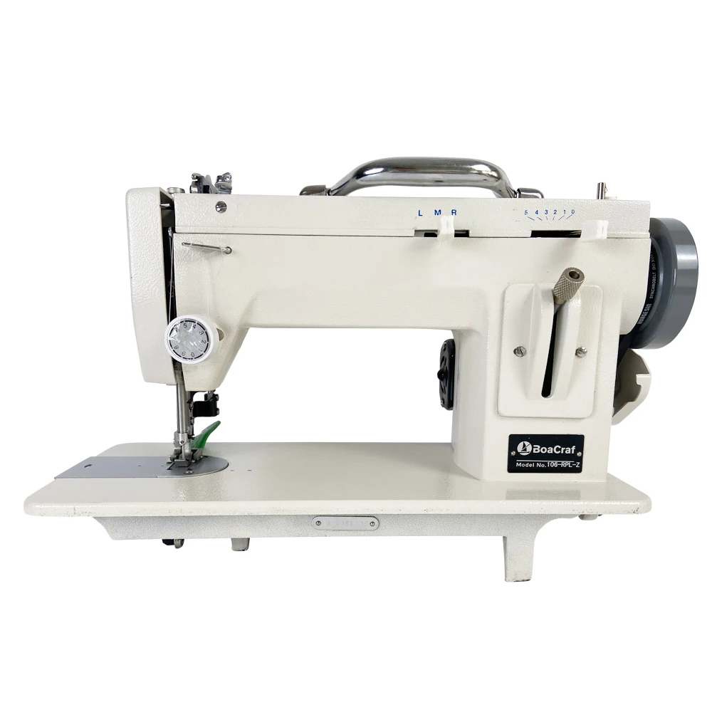 Electric Thick Material Sewing Machine Walking Foot Zigzag Stitch7''/ 9'' Arm Leather And Heavy-Duty Sewing Machine