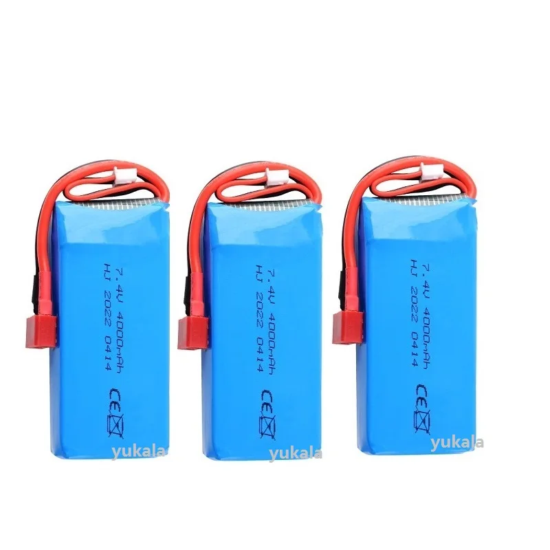 Wltoys 144001 2S 7.4V 4000mAh LiPo Battery/USB for Wltoys 144002/144010/124017/124019/124018/12428 R/C Car Upgrade Battery