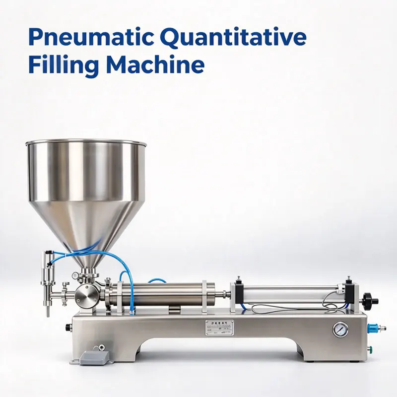 Single-Head Paste Filling Machine Pneumatic Type liquid Beverage Thick Tomato Oil Rotary Valve packing equipment