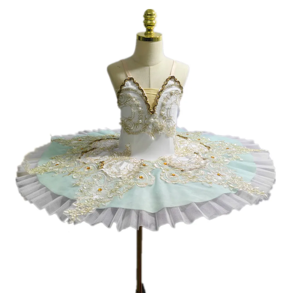 

Professional Ballet Tutu Skirt Blue Color White Swan Lake Costumes Velvet Top For Ballerina Dress Girls Woman Dress