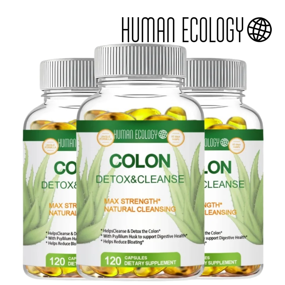 Colon Cleansing Supplement - Full Body Colon, Digestive Regulation and Gut Health for Men and Women, 120 Capsules