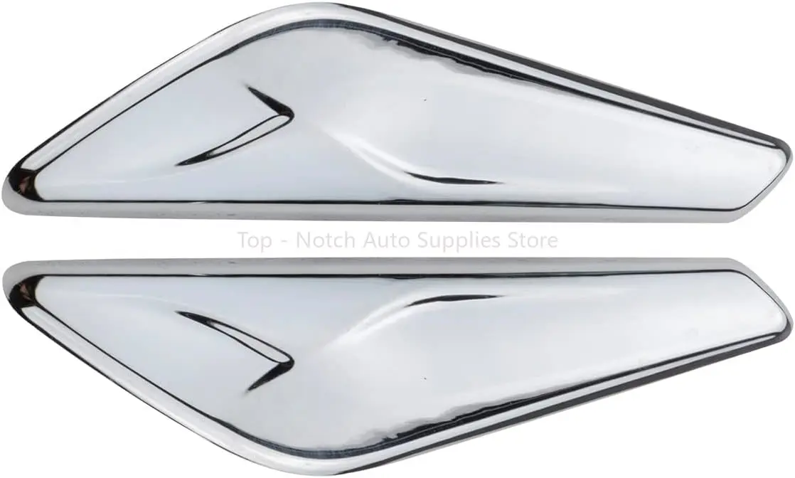 

2 PCS Front Fender Chrome Finisher Trim Right Left Side Fits X3 F25 X4 F26 2013-2017 Replaces 51117338570 51117338569