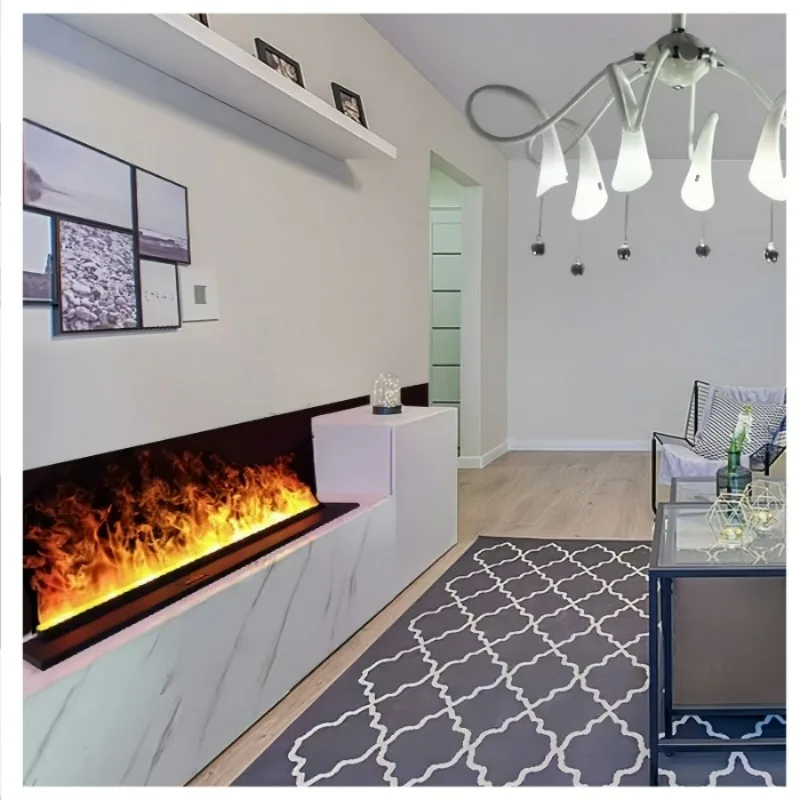 غرفة المعيشة الداخلية LED لهب الموقد المرطب ضوء ثلاثية الأبعاد التفتيت كامين الموقد محاكاة مكان الحريق الديكور المنزل