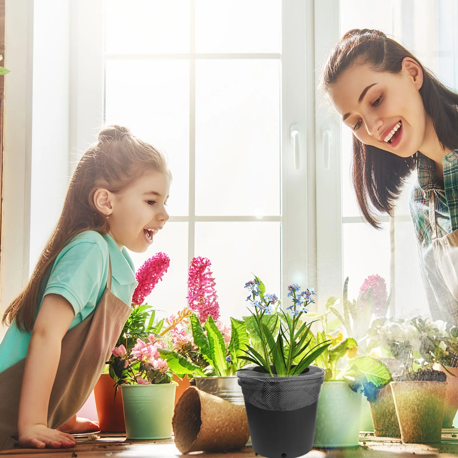 

Anti-slip Flower Pot Net Pocket Pots for Plants Sleeves Protective Nets Planter Plastic Mesh Protector