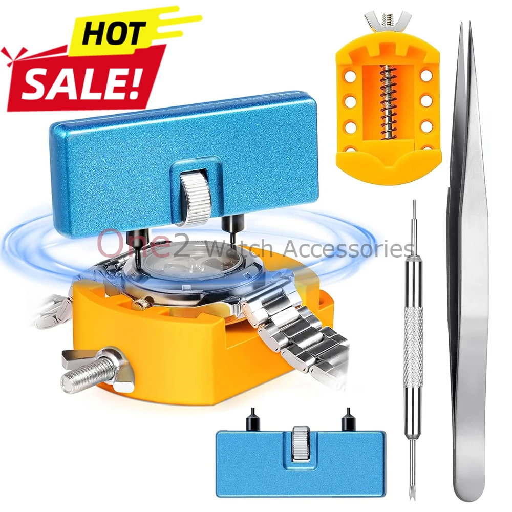 3/4pcs Watch Repair Tool Replacement Set Adjustable Watch Opener Back Case Tool Two Claw Remover Wrench For Watch Back Cover