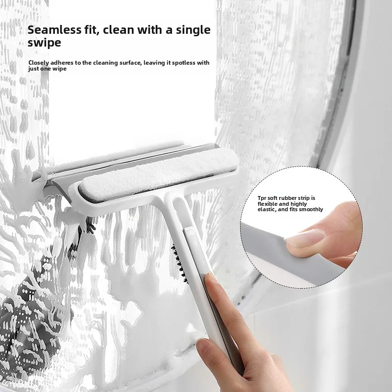 Household Multi-functional Screen WindowCleaning, Window Scraping Brush, Window Glass Wiper Four-in-one Artifact