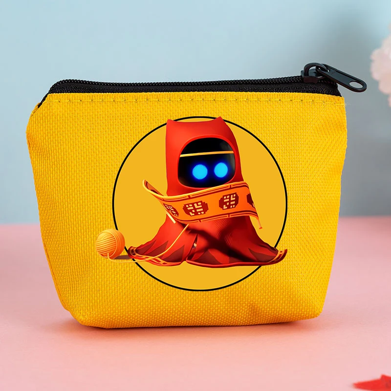 Porte-monnaie de jeu Astro Bot, portefeuille d'impression d'anime mignon, sac de rangement de dessin animé, mode hip hop, cadeaux d'anniversaire et de fête de Noël