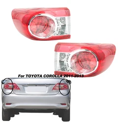11-13 For Toyota Corolla Tail Light Case Rear Turn Signal Lamp No Bulb Warning Brake Light Cover ABS Plastic Car Accessories