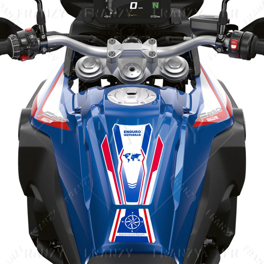 For F850GS F750GS F 850 750 GS 3D Motorcycle Tank Pad Sticker Protector Triple black 40 years Decal 2020-2024