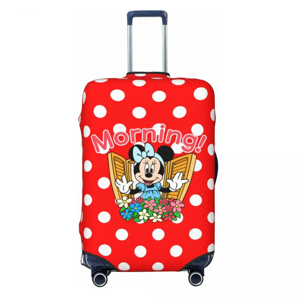 

Custom Morning Minnie Mouse Luggage Cover Protector Fashion Travel Suitcase Protective Cover for 18-32 Inch