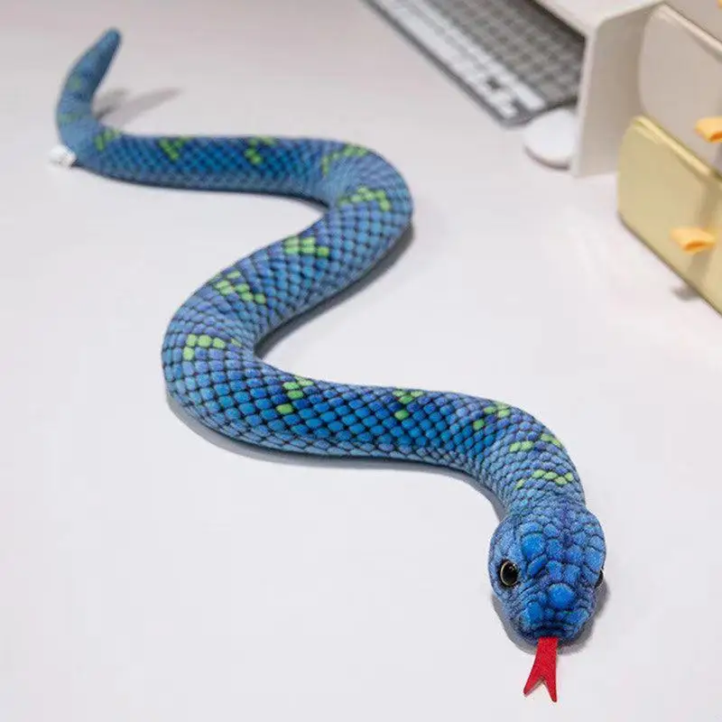 Plush Snake Giant Cobra Prank Prop 39 Inch Washable Stuffed Plush Cuddle Toy Soft And Cute Kids For Boys And Girls Birthday Part