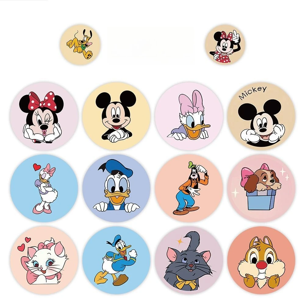500PCS Del Fumetto di Topolino Minie Mouse Disney Adesivi Decorazione FAI DA TE per Decalcomanie Del Computer Portatile Rotolo Stiker Ricompensa Regalo Per Bambini Giocattoli Classici