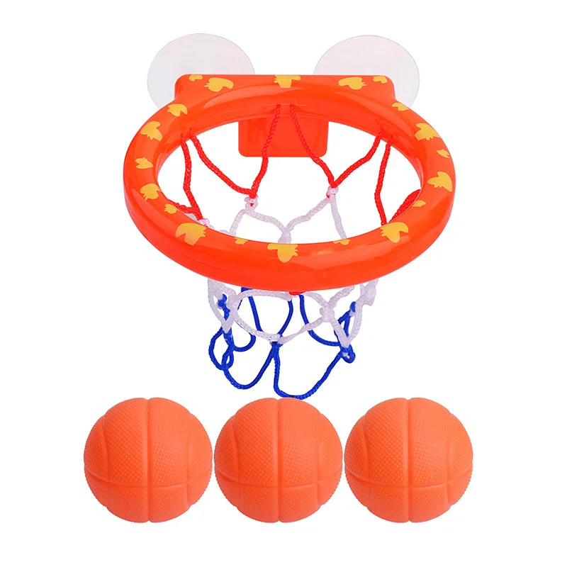 Jouets de bain amusants pour enfants, panier de basket-ball de baignoire en plastique avec 3 jeux de tir Ikdos, jouet de douche pour enfants, garçons et filles