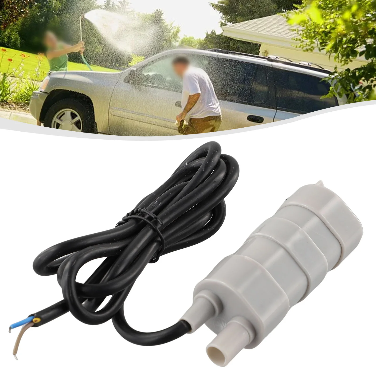 

1pc DC 12V Submersible Pump Small Noise Diving Pump Brush Water Pump Camper Motorhome High Flow Whale Pump 1000L/H