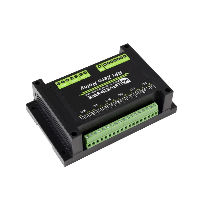 AvaCoreIndustrial 6-ch Relay Module For Raspberry Pi Zero, RS485/CAN, Isolated Protections