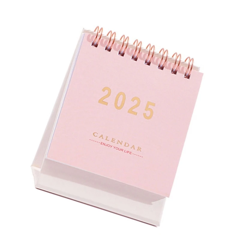 2024-2025 ปฏิทินตั้งโต๊ะ 18 เดือนอ้างอิงกรกฎาคม 2024 ถึงธันวาคม 2025 ปฏิทินรายเดือนขนาดเล็ก Planner Twin-Coil Binding