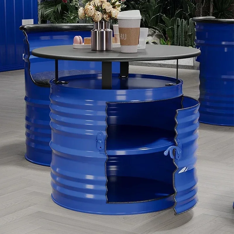 Industrial style coffee shop table and chair combination milk tea shop dessert shop catering Internet celebrity rest area