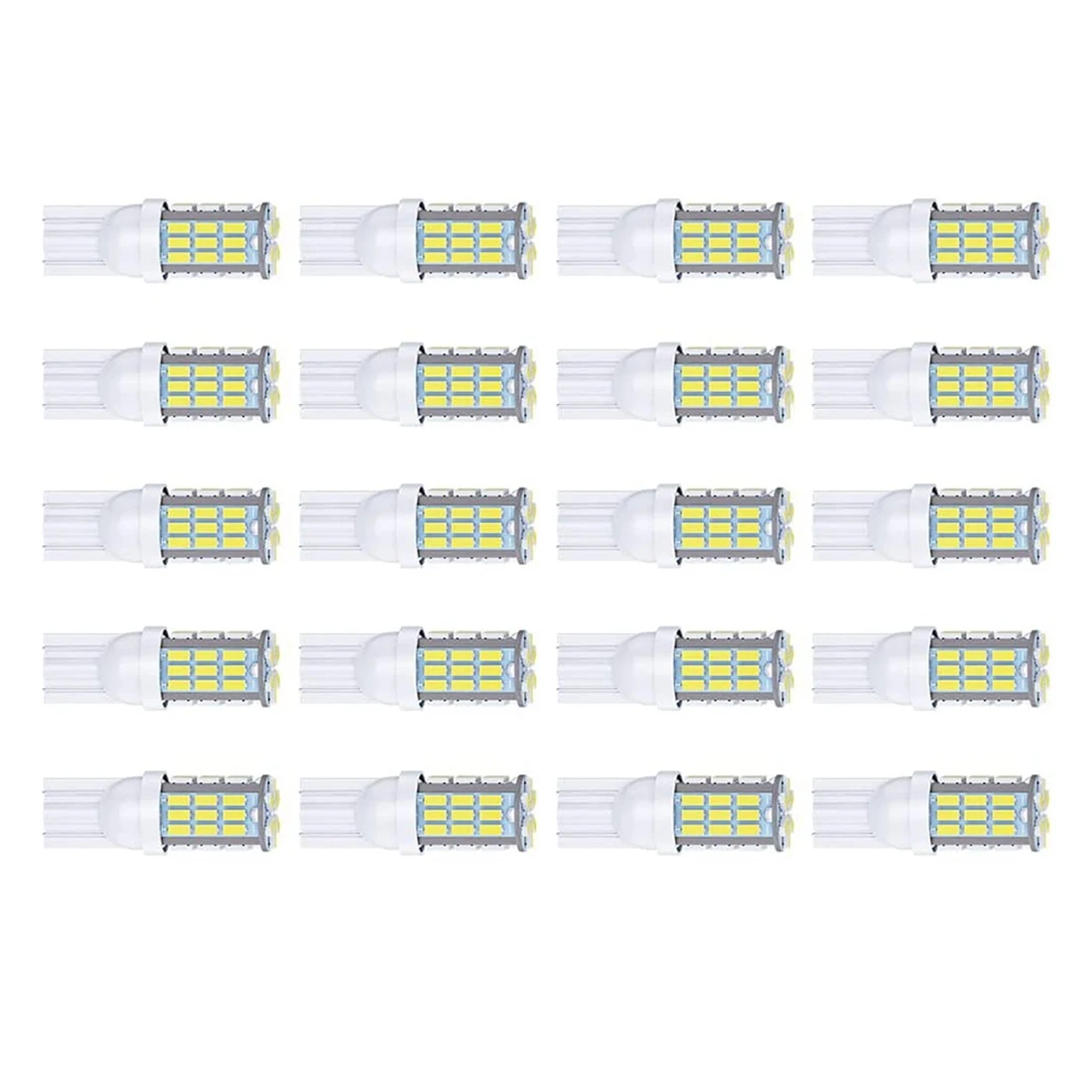 T10 921 194 168 175 LED Bulbs 20-Packs, 3014 42-SMD LED RV Camper Trailer Boat Trunk Dome Map License Lights, White