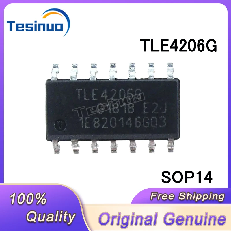 

5-10/PCS New Original TLE4206G TLE4206 4206G SOP14 Car headlight beam control chip In Stock