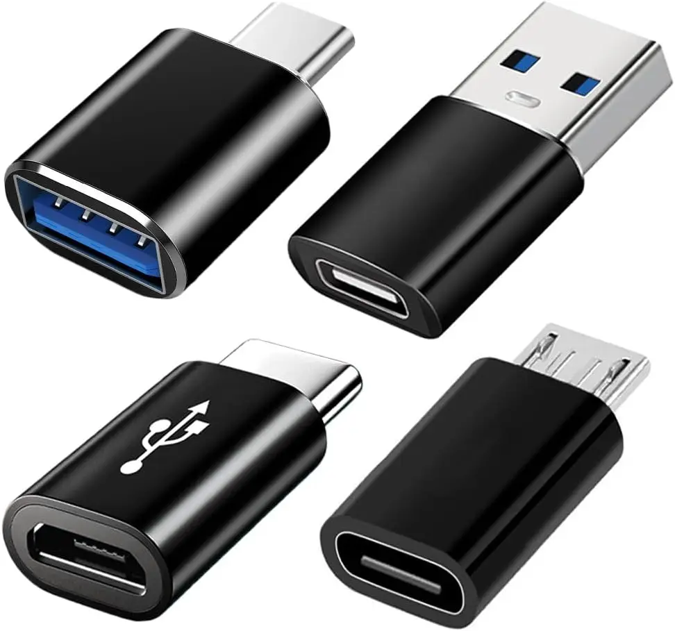 

Type C to USB 3.0 OTG Adapter, Micro USB to USB C Adapter Compatible with MacBook Pro, Samsung Galaxy, Mobile Phone, PC