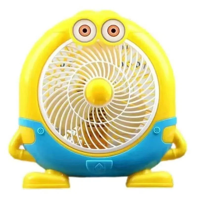 

Minionsed Mini Desktop Electric Fan Portable Quiet Cooling Fan for Student Dormitory Home & Office Use Small Table Fan Decorativ
