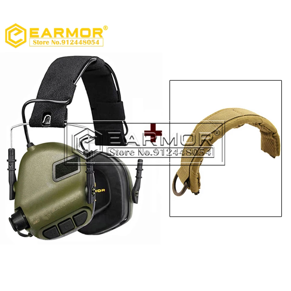 EARMOR Tactical Headset & M31 MOD4 Headband Cover M61 Headset cap Cover for M32 / M31 / M32-mark3 / M31-Mark3