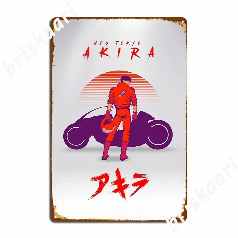 119 Akira Bike Metal Plaque Poster Customized Wall Mural Funny Garage Designing Tin Sign Poster