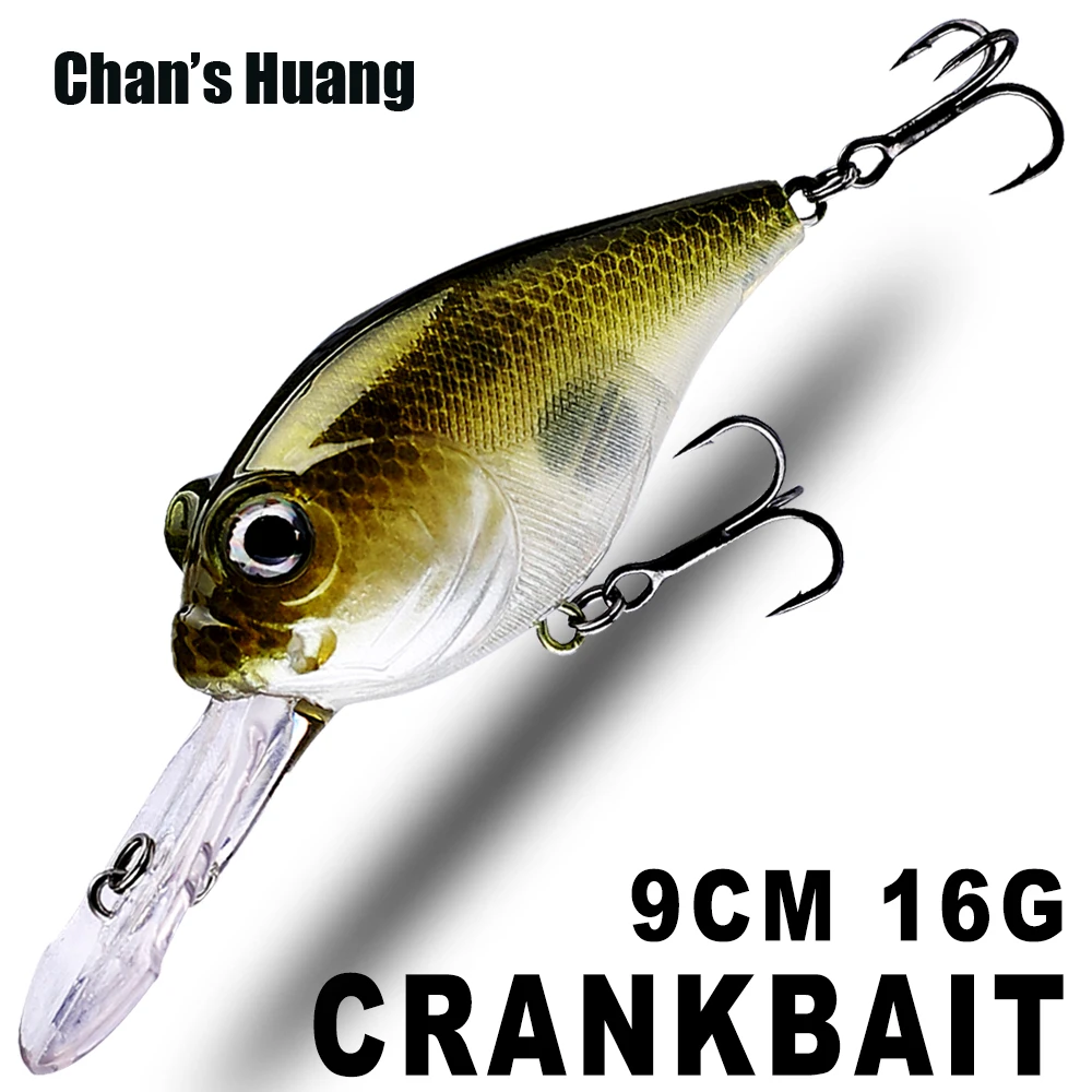 Chans Huang 1 teile/los 9cm 16g schwimmende Sarg Rechnung Medium Taucher Kurbel köder Wobbler künstliche Kurbel köder Bass Angel köder