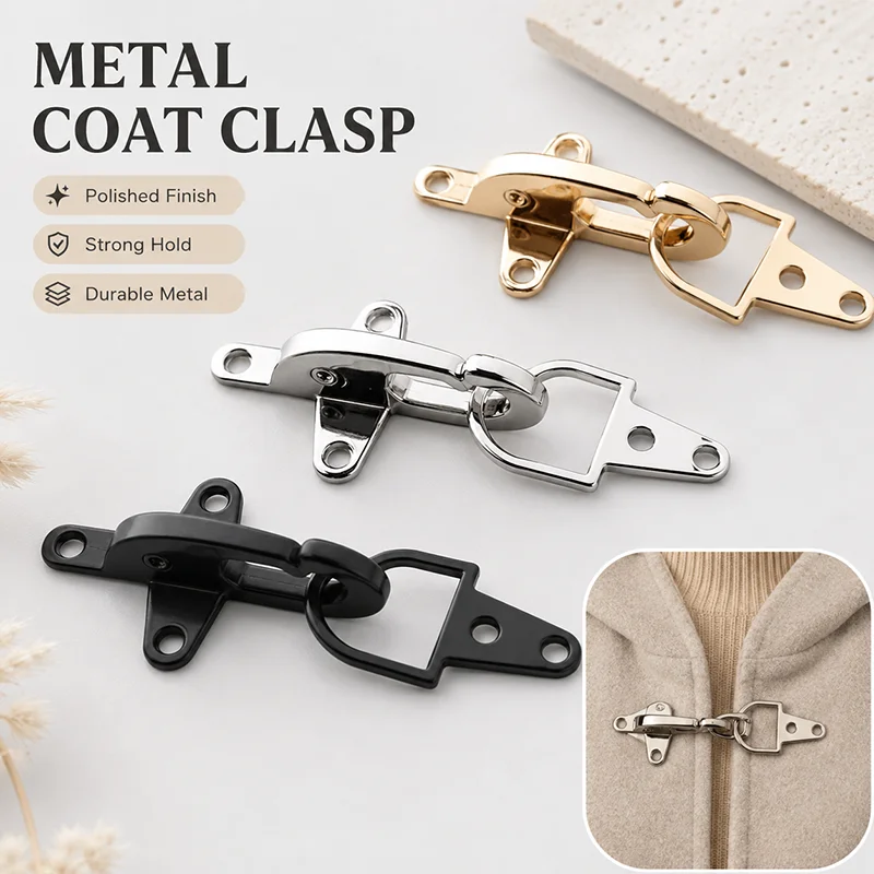 

4/5Pcs 40-65mm Metal Lobster Clasp Snap Hooks for Coat Jacket Belt Buckle Clothing Closure Decorative Sewing Hardware Parts Set