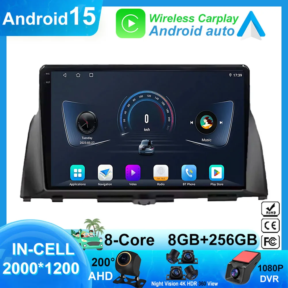 

Android 15 Autoradio For KIA Optima K5 2016 2017 2018 Autoradio lettore Video Stereo multimediale Carplay BT Auto No 2DIN DVD